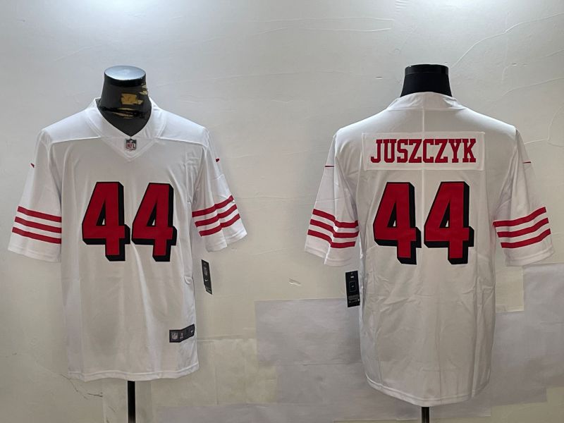 Men San Francisco 49ers #44 Juszczyk White Second generation 2024 Nike Limited NFL Jersey style 6